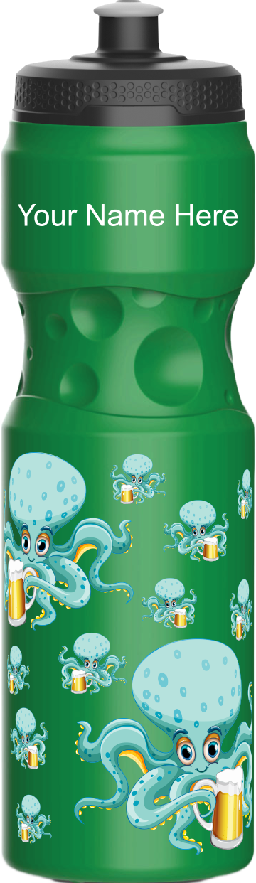 Octopus with beer Water Bottles