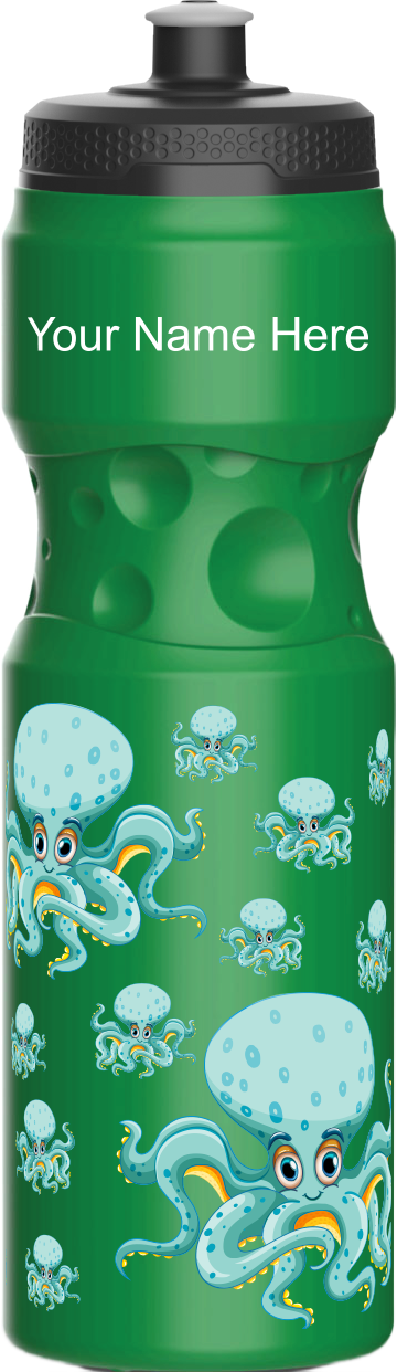 Octopus without beer Water Bottles