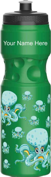 Octopus without beer Water Bottles 5