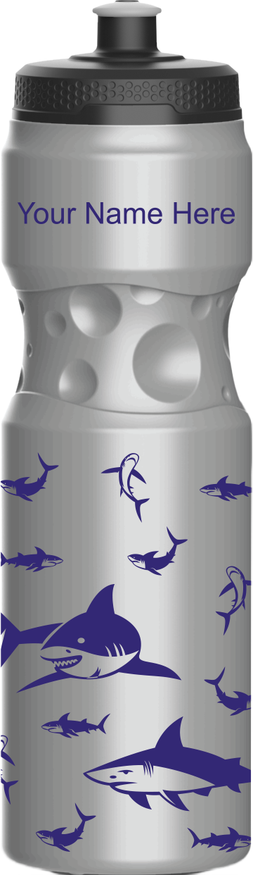 Swim With Sharks Water Bottles