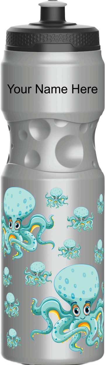 Octopus without beer Water Bottles