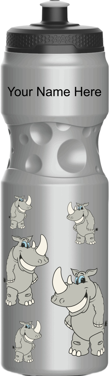 Racy Rhinocerus Water Bottles