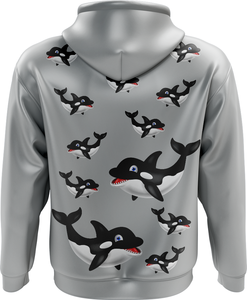 Orca Whale Full Zip Hoodies Jacket