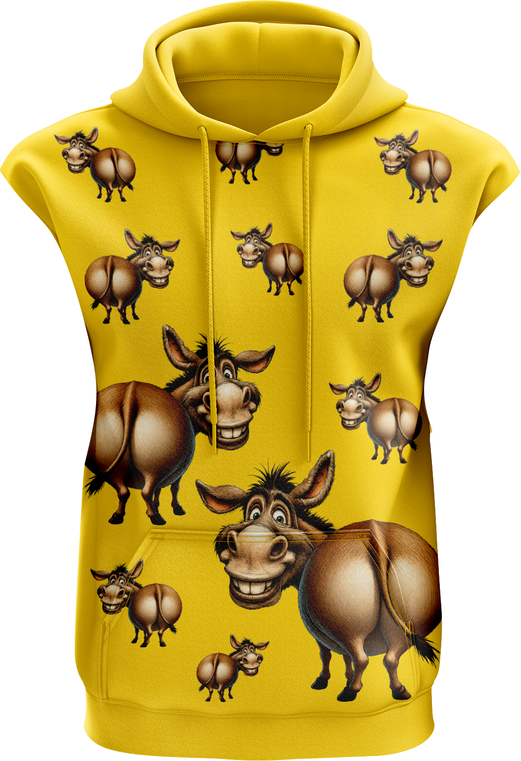 Donkey Sleeveless Full Hoodie