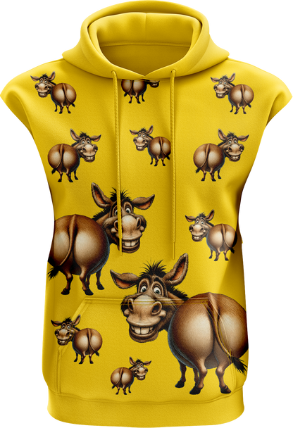Donkey Sleeveless Full Hoodie