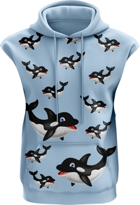 Orca Whale Sleeveless Hoodie 2