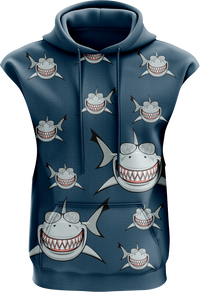 Snazzy Shark Sleeveless Hoodie 2