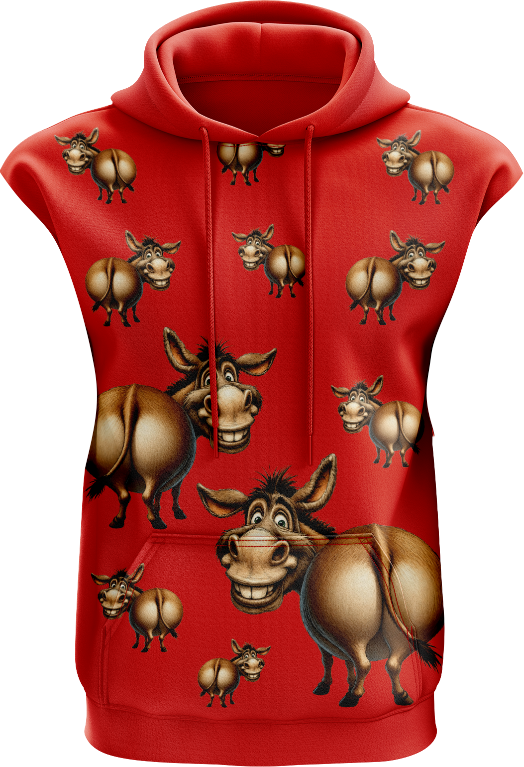 Donkey Sleeveless Full Hoodie