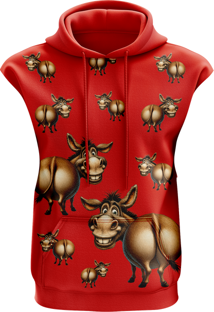 Donkey Sleeveless Full Hoodie
