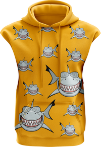 Snazzy Shark Sleeveless Hoodie 1