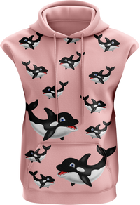 Orca Whale Sleeveless Hoodie 3