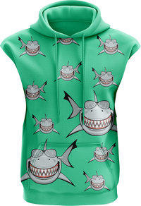 Snazzy Shark Sleeveless Hoodie 3