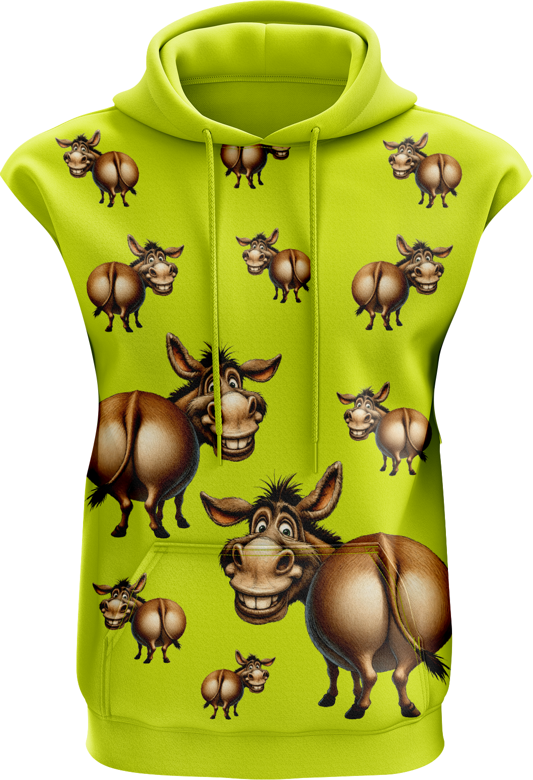 Donkey Sleeveless Full Hoodie