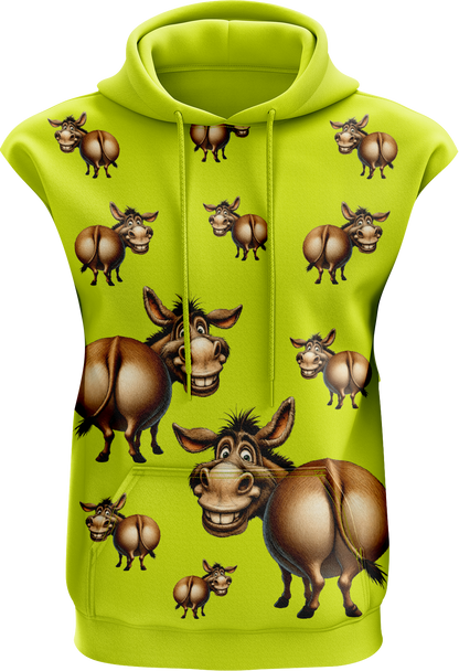 Donkey Sleeveless Full Hoodie