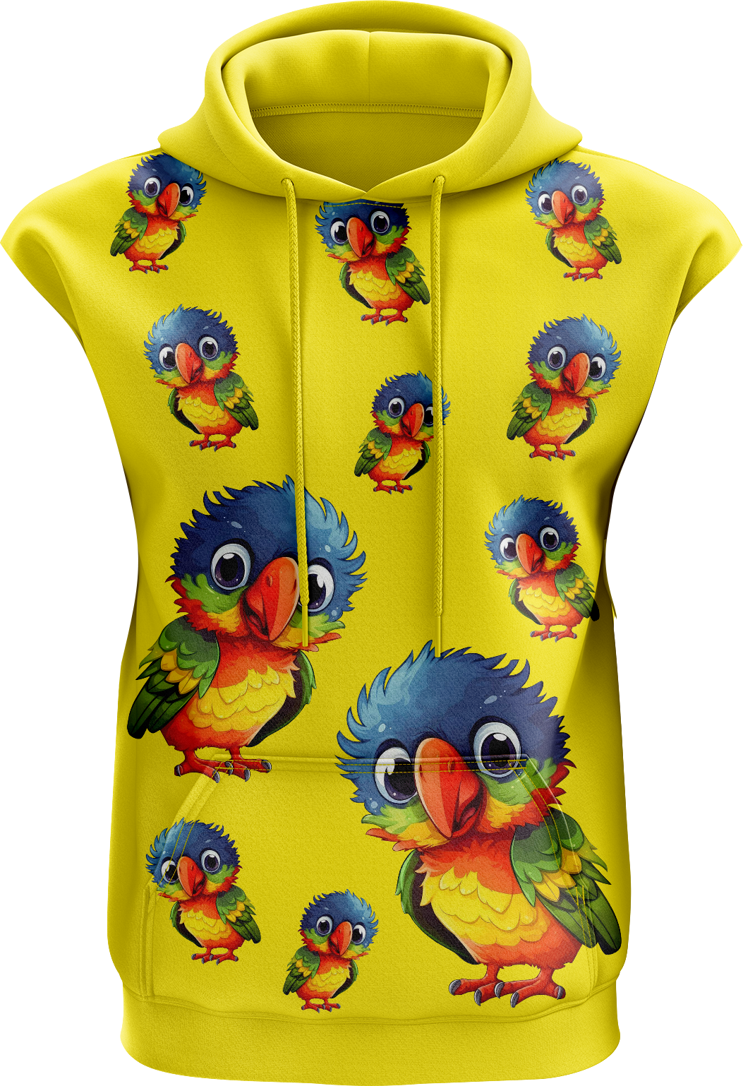 Rainbow Lorikeet Sleeveless Hoodie