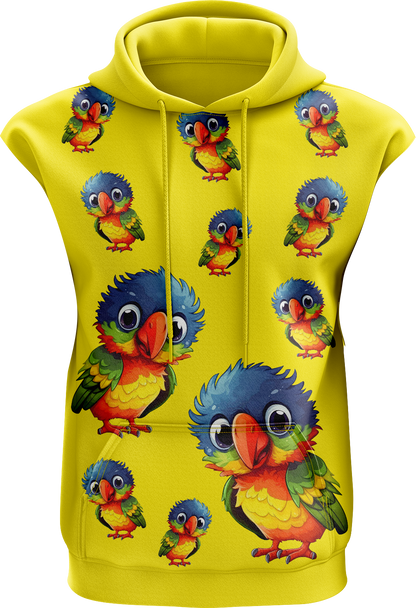 Rainbow Lorikeet Sleeveless Hoodie