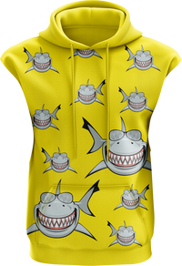 Snazzy Shark Sleeveless Hoodie 4