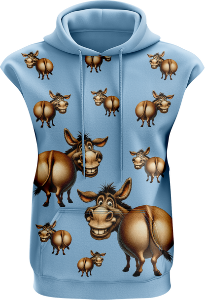 Donkey Sleeveless Full Hoodie