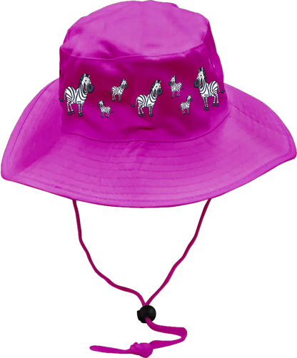 Ziva Zebra Wide Brim Hat