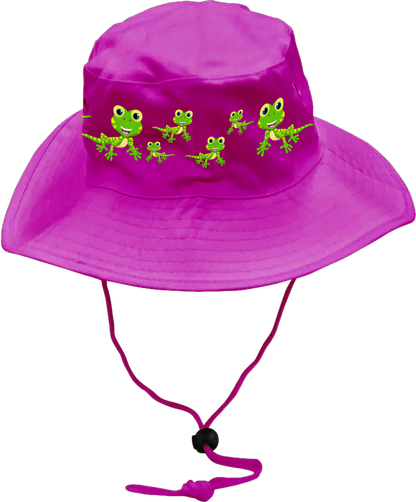 Indigenous Gecko Wide Brim Hat