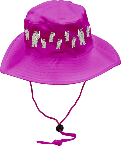 Racy Rhino Wide Brim Hat