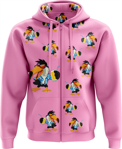 Trendy Toucan Full Zip Hoodies Jacket
