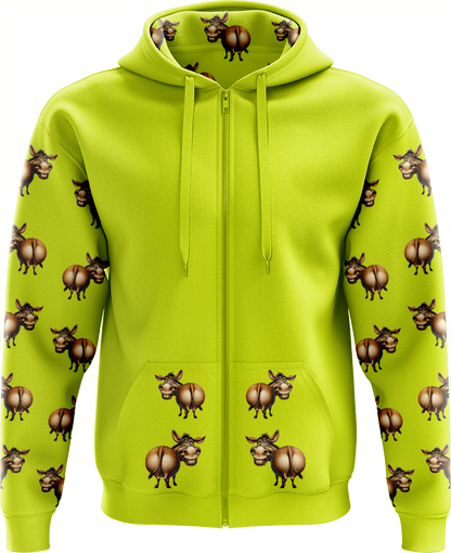 Donkey Full Zip Sleeve Printed Hoodies Jacket