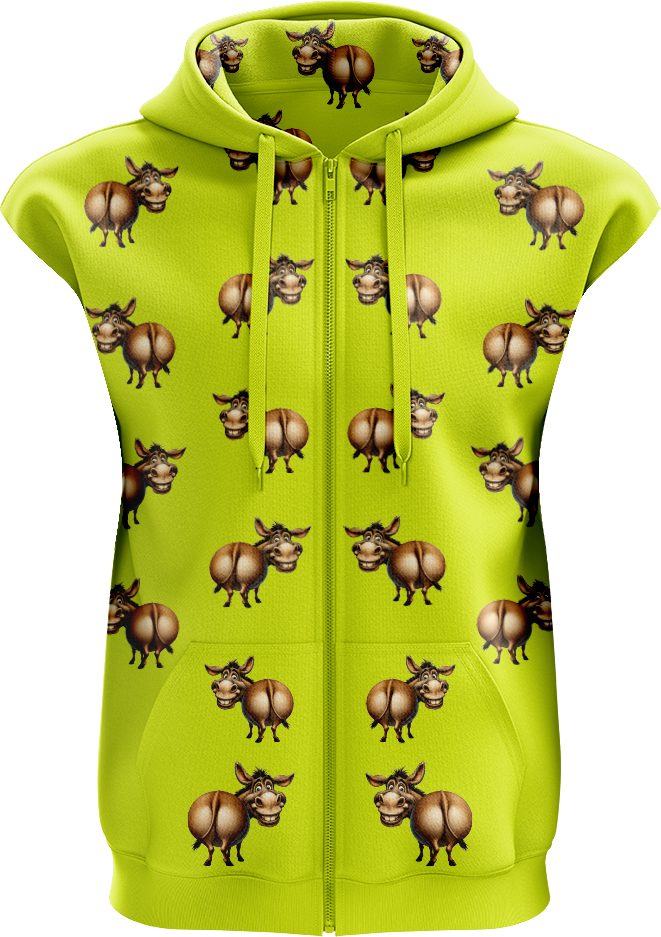 Donkey Sleeveless Full zip Hoodie