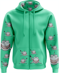 Snazzy Shark Full Zip Hoodies Jacket 10