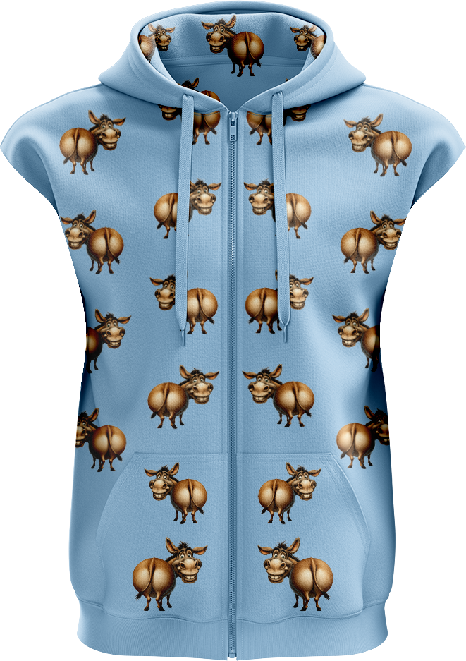 Donkey Sleeveless Full zip Hoodie