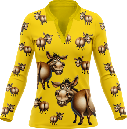 Donkey Ladies Long Sleeve Polo