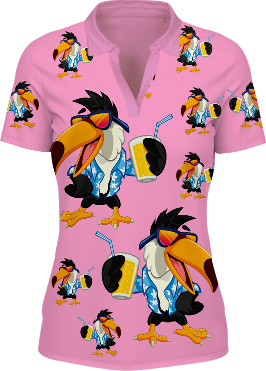 Trendy Toucan Women's Polo Clearance