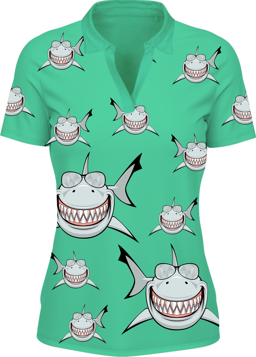 Snazzy Shark Women's Polo