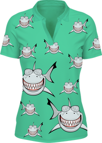 Snazzy Shark Women's Polo 1