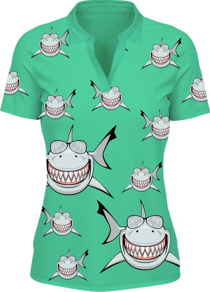 Snazzy Shark Women's Polo