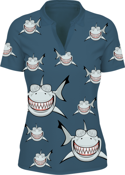 Snazzy Shark Women's Polo