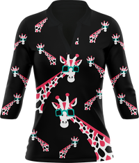 Gigi Giraffe Women's Polo 5