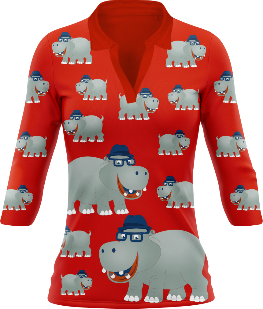 Hungry Hippo Women's Polo