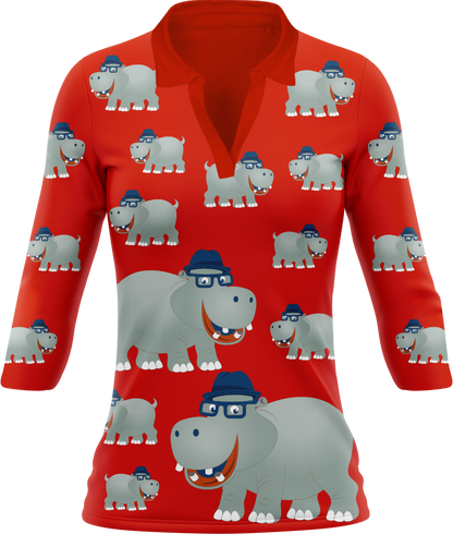 Hungry Hippo Women's Polo