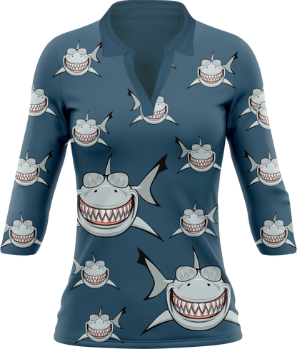 Snazzy Shark Women's Polo