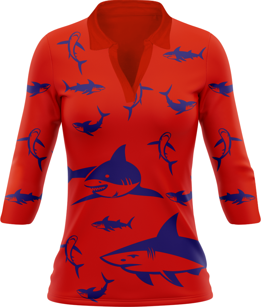 Swim With Sharks Women's Polo