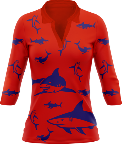 Swim With Sharks Women's Polo