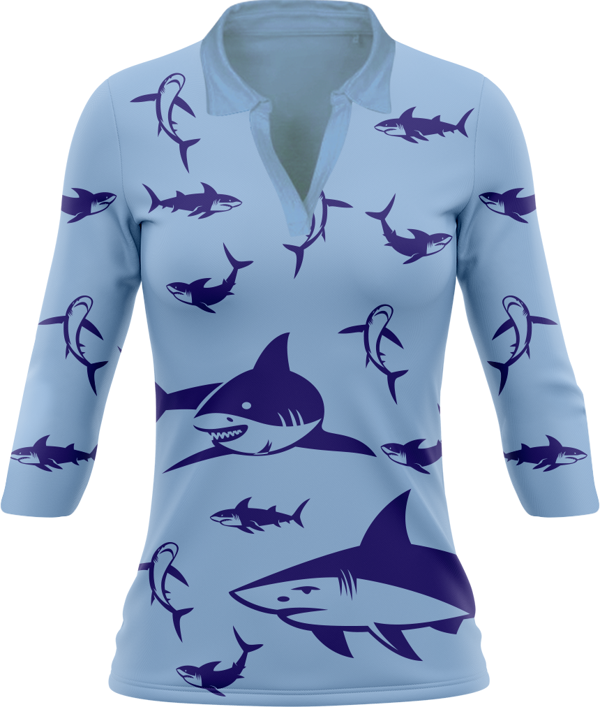 Swim With Sharks Women's Polo