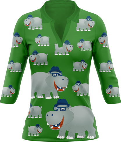 Hungry Hippo Women's Polo