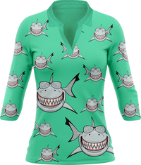 Snazzy Shark Women's Polo 5