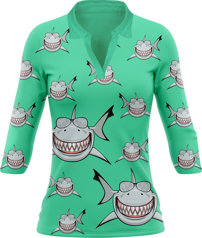 Snazzy Shark Women's Polo