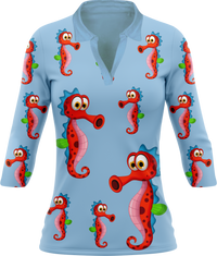 Sassy Seahorse Women's Polo 8