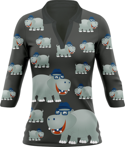 Hungry Hippo Women's Polo