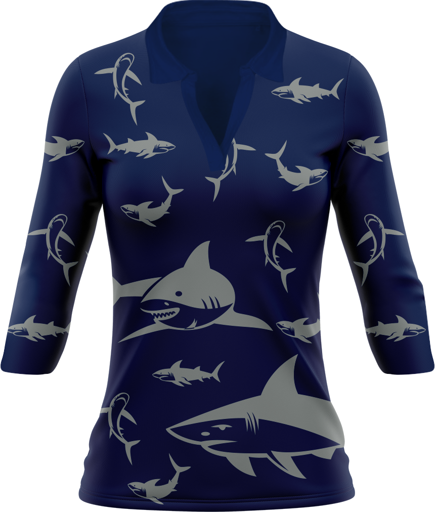 Swim With Sharks Women's Polo
