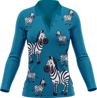 Ziva Zebra Women's Polo 12